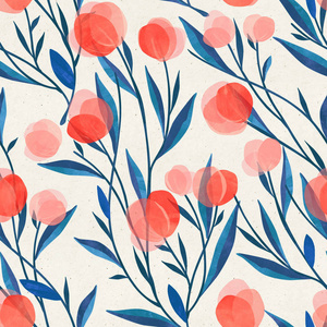 探索无缝水彩花卉图案在饲料包装设计中的艺术应用